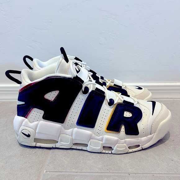Nike Air More Uptempo 96, Trading Cards Primary Colors, Size 11.5 Men’s - Picture 3 of 5